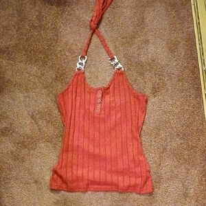 Red Halter Top